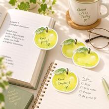 Fruit Store Series Pear Sticky Notes 30pcs/Pack, Realistic Fruit Portable Reusable Memo Pads, Cute INS Creative Planner Decoration Stationery - one-size - View 6