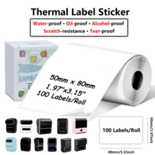 Thermal Self-Adhesive Label Paper For Halloween Packaging Seals, Smudge-Proof Stickers For Phomemo M110 M220 M200, E210 P50 PT-260 Printers, Treat Bags, Barcodes, Logos, Small Business & Home Tagging, Refill Tape Only - View 32