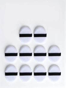 5/10/20Pcs Skin‑Friendly Short‑Plush Powder Puff, Round Reusable Setting Cosmetic Puff, Even Powder Pick‑Up Makeup Puff For Loose Powder & Honey Powder, Multi‑Pack Makeup Accessory - Multicolor - View 15