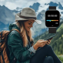 Jam Tangan Pintar Olahraga Layar Sentuh Penuh 2,01 Inci HOT, Jam Tangan Pintar Outdoor Unisex, Mendukung Panggilan Nirkabel/Notifikasi Pesan/Berbagai Mode Olahraga, Fungsi Menjawab/Memanggil Multifungsi, Pengambilan Foto Jarak Jauh/Pemutaran Musik LED - View 7