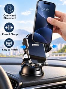 1 buah Dudukan Ponsel Mobil dengan Perekat Hisap yang Dapat Diatur 360°, Mendukung Penggunaan Horizontal dan Vertikal, Dudukan Navigasi Dashboard yang Stabil, Ringkas dan Bergaya | Daya Hisap Super Kuat | Dudukan Ponsel Meja | Aksesori Mobil Praktis, Dudukan Dashboard, Aksesori Mobil Modern, Desain Ringkas, Penopang Ponsel Multi-Fungsi, Dudukan Ponsel yang Dapat Diputar, Cocok untuk Pengemudi dan Pengguna Jalan | Dilengkapi dengan Alas Perekat Hisap, Mekanisme Penguncian Otomatis, Desain Anti-Goyang, Pemasangan Navigasi Mobil Universal - MultiWarna - View 11