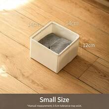 Foldable Fabric Storage Box, Suitable For Clothes, Underwear, Bras, Socks, Panties, Saves Vanity Drawer Space, Closet Organizer, Easy Assembly, Hand Washable Fabric, No Tools Required, Underwear Storage Box - Beige - View 14