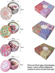 20/12/8/4/2/1pcs Vintage Pattern Smokeless Long-Lasting Scented Candles, Comes With Colorful Gift Box, Rich Fragrance, Suitable For Home And Hotel Room Decoration, Perfect Choice To Decorate Your Home And Bedroom. Also Great For New Semester, Halloween And Christmas Gifts - Multiple Styles - View 22