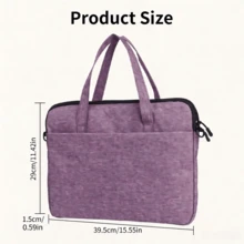 DANYCASE Laptop Carrying Bag Pro Computer Bag HP 15-15.6 Inch Portable Shoulder Crossbody Messenger Bag - Purple - View 7