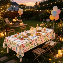 1PC-137*274cm Watercolor Dinosaur Disposable PE Plastic Tablecloth Rectangular Table Cloth Dinosaur Theme Birthday Party Jungle First Birthday Decoration Table Cover - White Background Dinosaur - View 8
