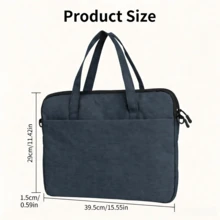 DANYCASE Laptop Carrying Bag Pro Laptop Bag Compatible With HP 15 15.6 Inch Portable One Shoulder Crossbody Messenger Bag - Navy Blue - View 8