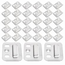 Vmingo WPC PVC Wall Panel Clips 100 Pcs Galvanized Steel Fasteners For Interior Wall Cladding Installation Hidden Fixation Silver - A - View 7