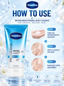 Serum Vaseline 280ml: Meratakan warna kulit dan mencerahkan kulit kusam, memperbaiki lapisan pelindung kulit yang rusak akibat sinar matahari, menghidrasi secara mendalam, menyegarkan dan tidak lengket, cocok untuk perawatan kulit sehari-hari. - Vaseline Repairing and Brightening Essence - View 10