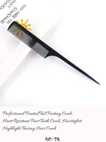 10/9/8/7/6/5/4/3/2pcs/Set Multi-Function Professional Hair Comb Set, Styling & Sectioning Combs For Hair Salon, Home Hair Care - Black - View 8