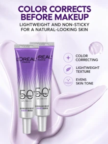L’Oreal Paris 歐萊雅防曬隔離露小樣15ml，2pcs,改善暗沉，輕薄不黏膩，防曬妝前二合一，日常護膚 - 歐萊雅防護隔離露-15ml-set - 查看 7