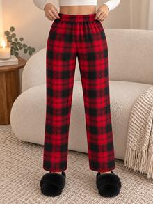 Women Lounge Bottoms - Red - View 5