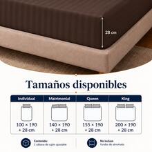 Beyoung Fitted Sheets - Coffee Brown - View 5