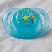 Nuby Orthodontic Pacifier 0m+ Soft And Flexible - Mint Blue - View 1