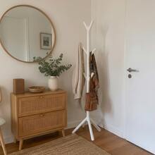 Free-Standing Coat Rack, Metal Clothes Rack, 3 Tiers - White - View 2
