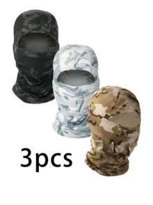 1pc Or 3pcs Unisex Ski Balaclava Mask Camouflage Full Face Cover, Windproof Sun Protection Breathable Mask, UV Protection Ski Scarf, Suitable For Men/Women/Workers Ski Masks - Multicolor - View 10