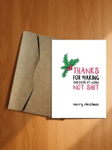 1pc Fun Rudolph Christmas Card (With Envelope) - Perfect Gift For Friends, Family And Colleagues - A Unique Holiday Greeting Gift - C - View 23