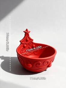 1pc Christmas Decoration Storage Tray, Holiday Decor Display Stand, Multiple Colors - Multicolor - View 4