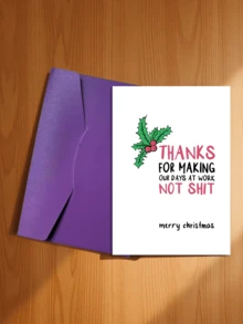 1pc Fun Rudolph Christmas Card (With Envelope) - Perfect Gift For Friends, Family And Colleagues - A Unique Holiday Greeting Gift - C - View 22