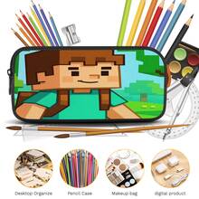 Pixel Block Style 2D Print 3-Piece Backpack Set, Large Capacity Backpack With Crossbody Bag And Pencil Case, Side Elastic Mesh Pocket For Water Bottle, Wide Breathable Adjustable Shoulder Straps, Durable Waterproof Fabric, Retro Game Style Fresh Natural Daily Commute Travel Casual Storage Bag - Printed Bag - View 2