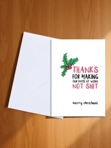 1pc Fun Rudolph Christmas Card (With Envelope) - Perfect Gift For Friends, Family And Colleagues - A Unique Holiday Greeting Gift - C - View 20