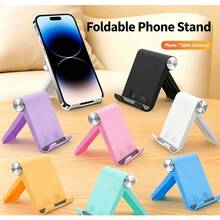 1/2 Foldable Portable Phone Stand, ABS Material, Universal Desktop Stand, Adjustable Angle, Multi-Angle Folding Design, Compact And Lightweight, Pocket Size, Suitable For All Smartphones And Tablets, Stable And Anti-Slip - A - View 19