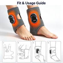 FollowBreak Alat Pijat Pemanas Kaki Elektrik - Model Panjang, Baterai Lithium-Ion 1800mAh, Alat Pijat Pergelangan Kaki yang Dapat Diatur (Dengan Getaran dan Pemanas) - MultiWarna - View 5