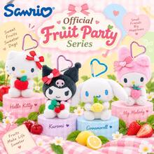 1Pc Sanrio Fruit Party Series Plush Charm, Cute Plush Pendant For Backpack, Keychain & Handbag, Soft Girly‑Style Ornament, Daily Decor Accessory For Students, Cartoon Small Hanging Gift For Best Friends, Birthday & Holiday Present - Multicolor - View 10