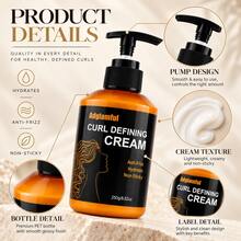 Adglamful 2pcs Curl Defining Cream 250g/8.82oz, Leave-In Hair Cream For Curly Hair, Anti-Frizz Styling Cream, Hydrating Feel, Non-Sticky Curl Care - Curl Cream - View 5