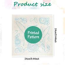 DIY Punch Needle Kit For Beginners – Includes Punch Needle, Yarn, Instructions, Square Hoop & Pre-Printed Fabric (Animals And Insects). Creative Craft For Wall Decor Or Gifting. 2D Printed Punch Needle Starter Kit. 24x24cm (9.44x9.44in). - 24x24cm/9.44x9.44in - View 9