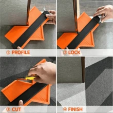 DEWALT Upgrade Self‑Lock Contour Gauge Duplicator, Precise Irregular & Arc Profile Copy Ruler, Lock‑In Shape Measuring Template Tool For Carpenter, Tile Laying, Home Decoration DIY Projects - A - View 2