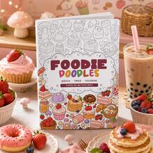 Creative Doodle Coloring Book For Adults & Teens, Foodie Desserts & Cute Monsters, Sketch Trace & Color Activity Pages, Cute Easy Designs For Stress Relief, Relaxation & Mindfulness, Screen-Free Art Fun, Holiday Birthday Travel Gift - Creative Doodle Coloring - View 11