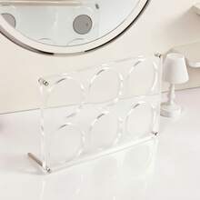 Anime Character Badge Acrylic Display Stand, Suitable For 58mm Badges, Multiple Styles To Choose From, Highly Transparent, Dustproof And Thickened, Can Be Used For Anime Merchandise And Series Badge Display Bricks - Black and White - View 4