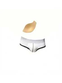 2pcs Men's Sports Cup, Polyester Underwear Sponge Padding, Solid Color, Tight Fit Design, Enhanced Support For Swimwear And Boxing Shorts - Multicolor - View 4