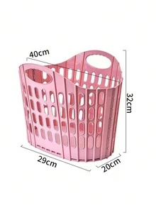 Household Foldable Laundry Basket, Large Capacity Space-Saving Design, Portable Durable Thickened Moisture-Proof, Clothes/Plush Toys Storage, Suitable For Bathroom Bedroom Living Room, Easy Foldable Storage Basket - Multicolor - View 23