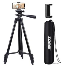 130cm Aluminum Alloy Tripod With Phone Holder, Compatible With IPhone, Android Phones And Action Cameras, Suitable For Video Recording, Selfie, Live Streaming, Stylish Black Aluminum Alloy Tripod - View 9