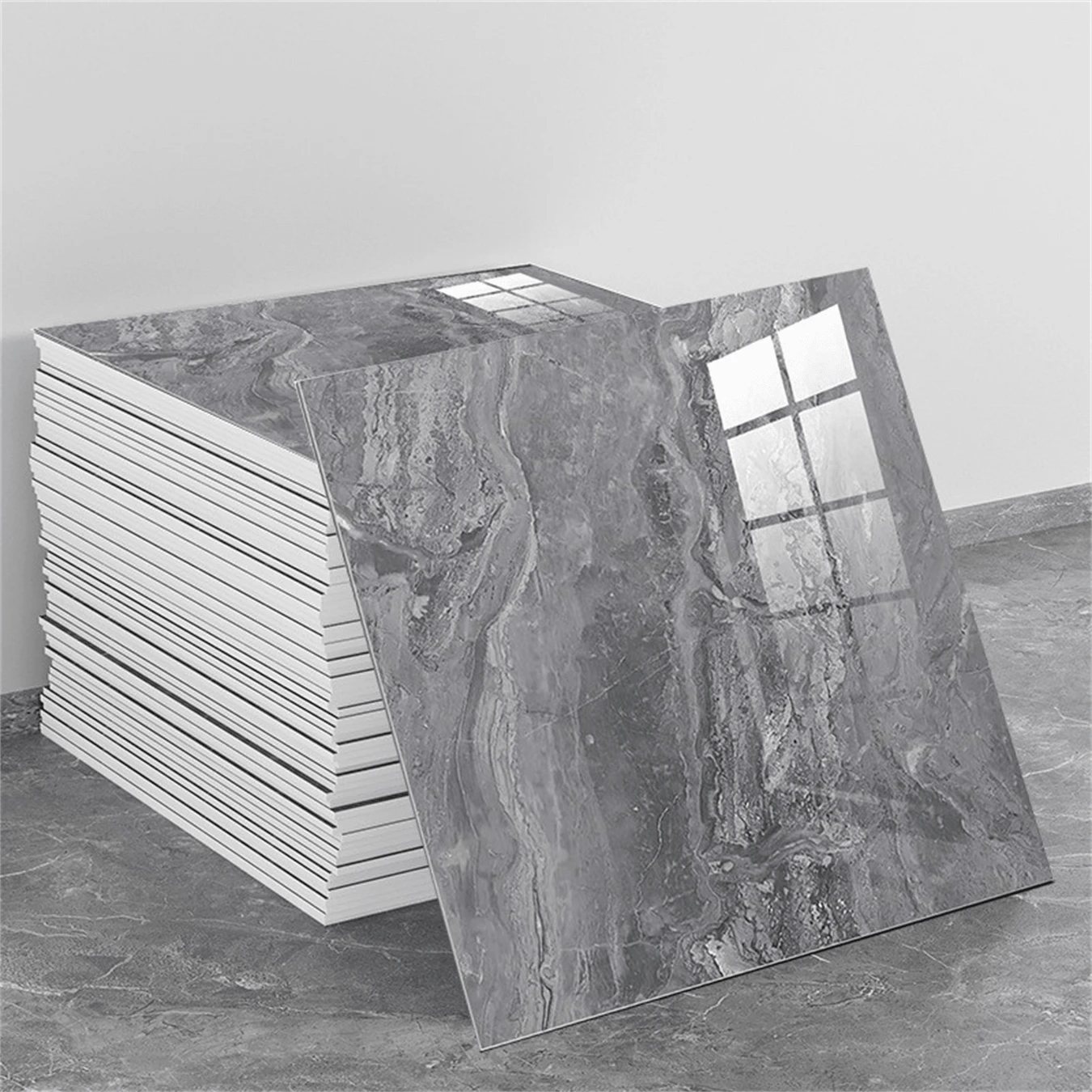 22 Pcs Anti-Marble Tile Wallpaper-Easy To Apply And Remove, Peel And Stick, Dirt-Resistant And High-Temperature Resistant, Suitable For Kitchen And Bathroom Tile Stickers, Living Room Home Beautification And Renovation Tile Stickers Wallpaper, Stickers, Wall Decal, Vinyl Decal For Home Decorations, Spring Decoration Items Refresh Your Home, Rama Decoration Stickers Gifts Birthday Graduation