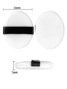 5/10/20Pcs Skin‑Friendly Short‑Plush Powder Puff, Round Reusable Setting Cosmetic Puff, Even Powder Pick‑Up Makeup Puff For Loose Powder & Honey Powder, Multi‑Pack Makeup Accessory - Multicolor - View 4