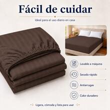 Beyoung Fitted Sheets - Coffee Brown - View 6