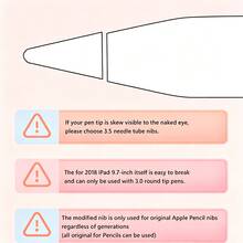 Replacement Metal Nib Tips For Apple Pencil, Wear-Resistant Stylus Accessories - Multicolor - View 2