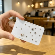 1pc Silver Matte Transparent Lens Protector Film, Rhinestone Decor Sticker, PET Electrostatic Adsorption No Residue, Hollow Camera Design For Easy Photography, Anti-Scratch Lens Protection Sticker, Compatible With Iphone 18pro/18 Pro Max/17pro/17pro - Silver - View 7