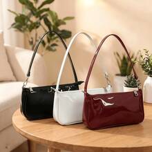 FP Special - Solid Color Underarm Bag - Versatile Glossy Shoulder Small Bag - Minimalist Fashion Clutch - Multicolor - View 4