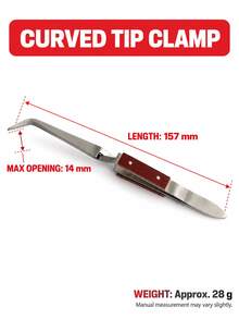 Reverse Action Soldering Clamp Precision Holding Tweezers For Jewelry Making Electronics Repair Welding And DIY Small Parts - Size - View 4