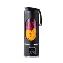 High Power Blender, Wireless Home Juicer, Portable USB Rechargeable Mini Blender And Juicer - 3 Modes, Digital Display, 15.22oz Capacity, Will Not Work If Bottle Is Not Tightened - Multicolor - View 15
