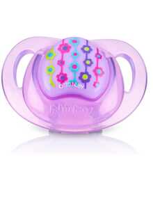 Nuby Orthodontic Pacifier 0m+ Soft And Flexible - Lilac Purple - View 2