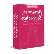 Spanish Amantes Borrachos Couple Party Game Deck, Fun Drinking Interactive Card Game, Great Gift For Christmas, Game Party, Amusing Group Entertainment For Adult Couples And Friends - Multicolor - View 4
