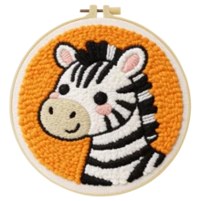 DIY Punch Needle Embroidery Starter Kit, Includes Punch Needle, Yarn, Instructions, Embroidery Hoop And Pre-Printed Fabric (Cat/Panda/Dog), Creative Handmade Wall Decor Or Gift, 2D Printed Punch Needle Embroidery Beginner Set, 20x20cm (7.87x7.87in) - A - View 17