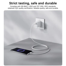 Xiaomi 原裝小米 3A Type-A 轉 Type-C 數據線 3.3ft - 相容 120W/67W/45W/33W 快充，高速數據傳輸，充電與數據傳輸雙功能。適用於小米/Redmi/POCO、OnePlus 及 Android 設備。 - 白色 - 查看 5