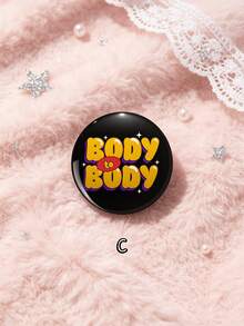 1pc/6pcs 4.4cm/1.73inch ARIRANG Song Lyrics, Cartoon Character Portrait & Heart Symbol Pattern Pin Badge, Clothing Bag Backpack Decoration, Perfect Gift For ARMY Fans - Multicolor - View 14