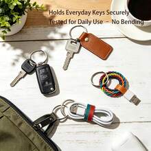 100pcs Split Ring Keychains, Bulk Split Ring Keychains For Keychains And Crafts, Make Home And Car Keychains, Lanyards, Tags And Other DIY Projects (25mm) - Keychain - View 4