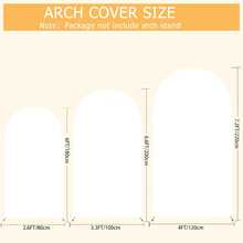 1pc Beige Arch Backdrop, 6ft/6.6ft/7.2ft Wedding Arch Cover (Fabric Only, Frame Not Included), Double-Sided Stretch Fabric Dome Arch Background Cloth, Suitable For Birthday Party And Wedding Arch Decor - Beige - View 4